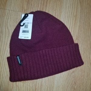 Patagonia Wine Red Wool Beanie